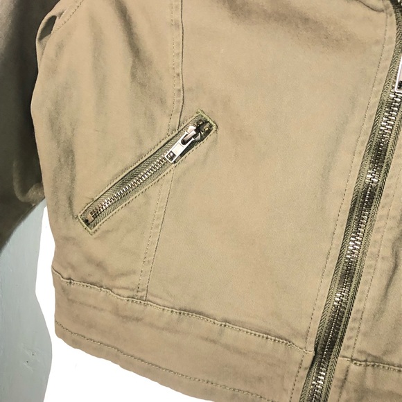 Fashion Nova army green moto jacket size medium - Picture 4 of 5